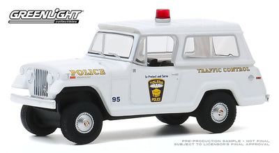 1969 Kaiser-Jeep Jeepster Commando Toledo Police Traffic Control Series 35 "Hot Pursuit" 1/64 Diecast Model Car by Greenlight