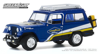 [SHIPPING NOW] 1967 Kaiser Jeep Jeepster Commando Off-Road Goodyear Racing "Running On Empty" Series 11 1/64 Diecast Model Car by Greenlight